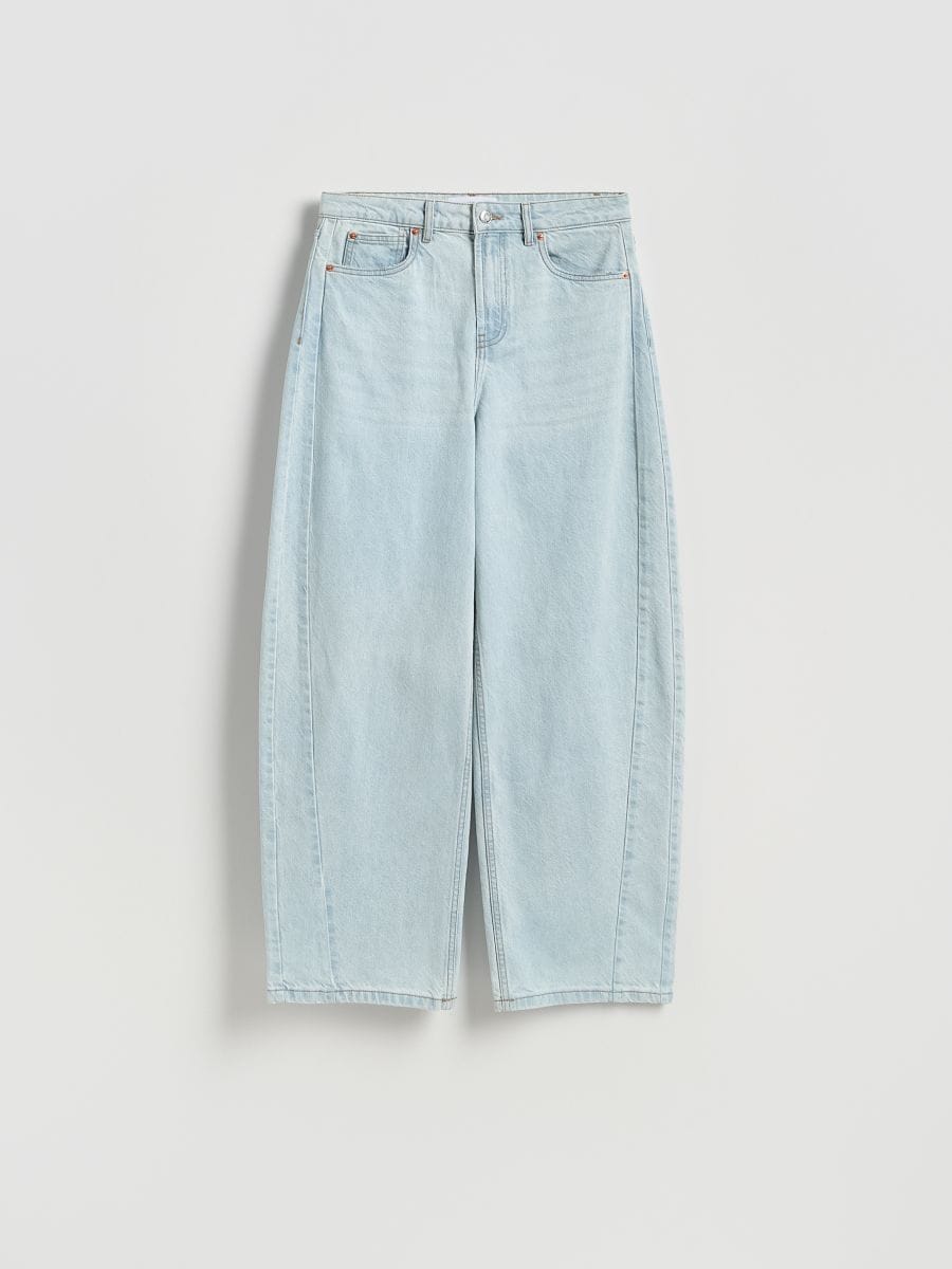 Barrel leg jeans - blue - RESERVED