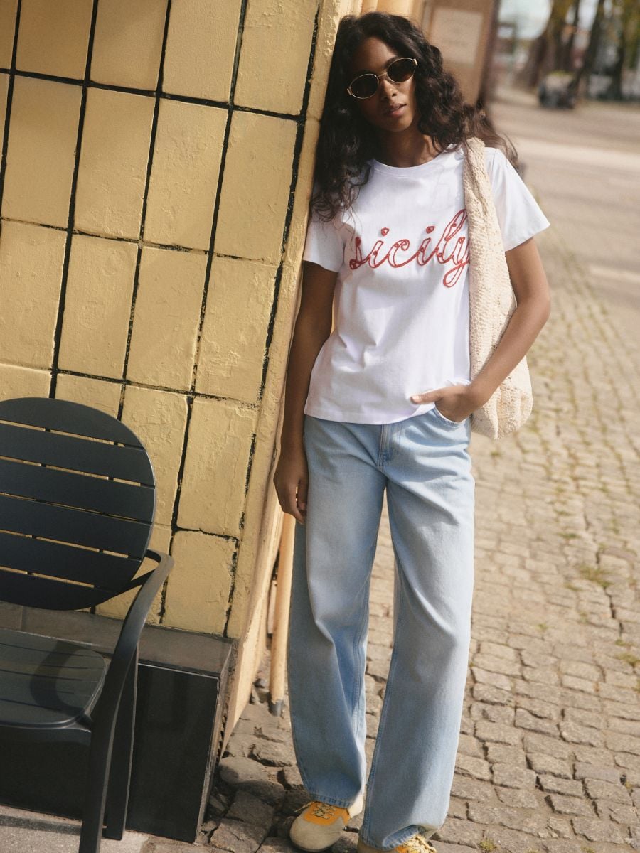 Barrel leg jeans - blue - RESERVED