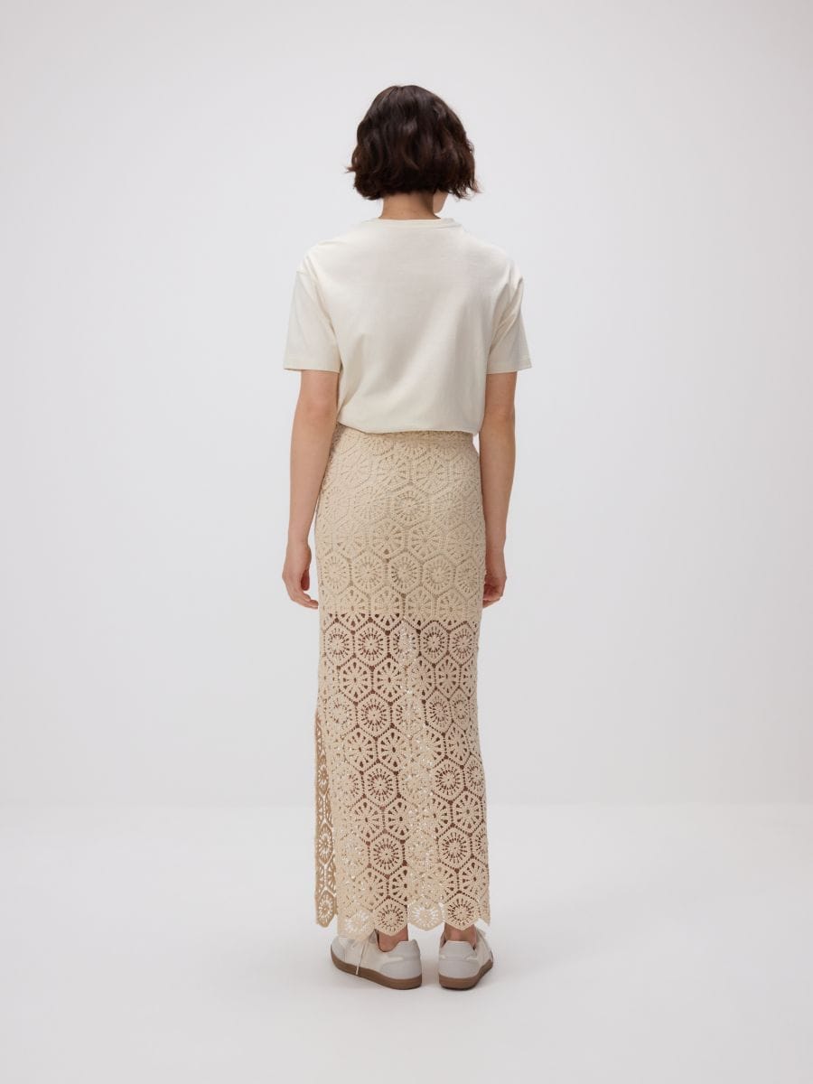 Openwork maxi skirt - nude - RESERVED - 6