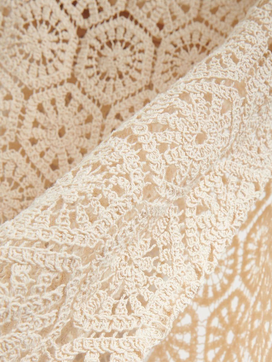 Openwork maxi skirt - nude - RESERVED - 9