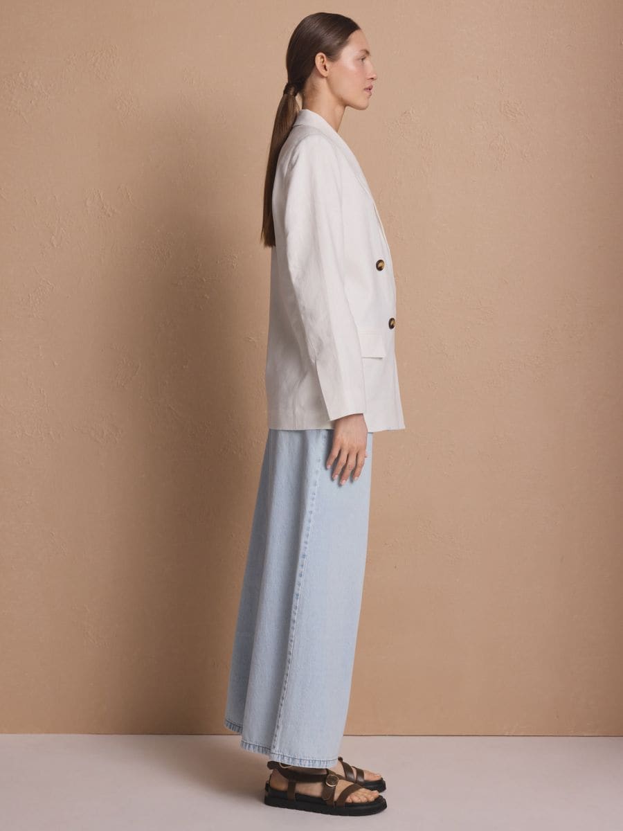 Linen blazer - cream - RESERVED - 6