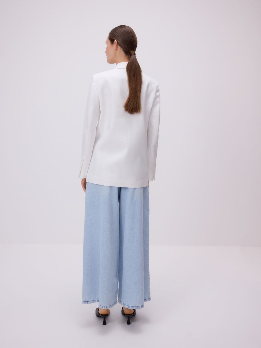Linen blazer - cream - RESERVED - 4