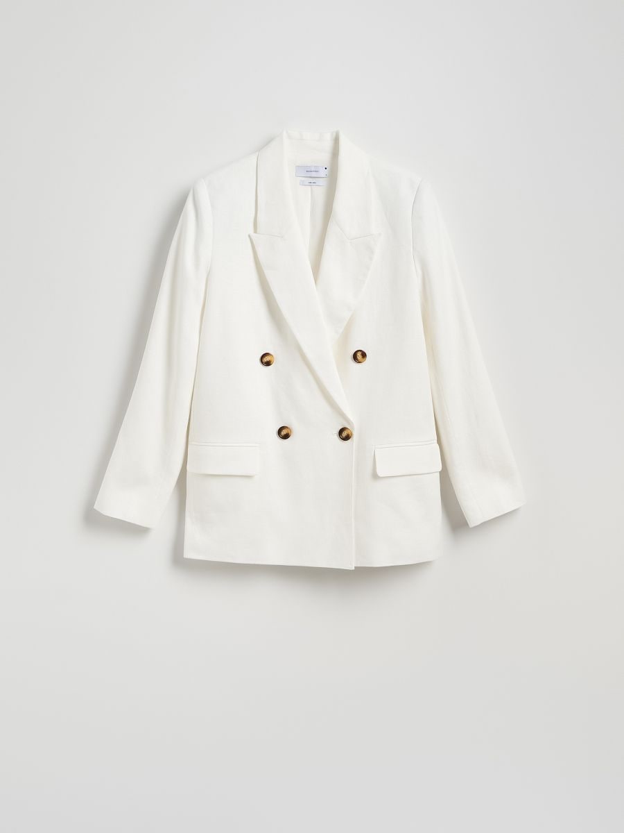 Linen blazer - cream - RESERVED - 7