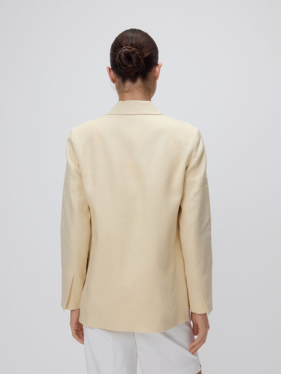 Linen blazer - light yellow - RESERVED - 4