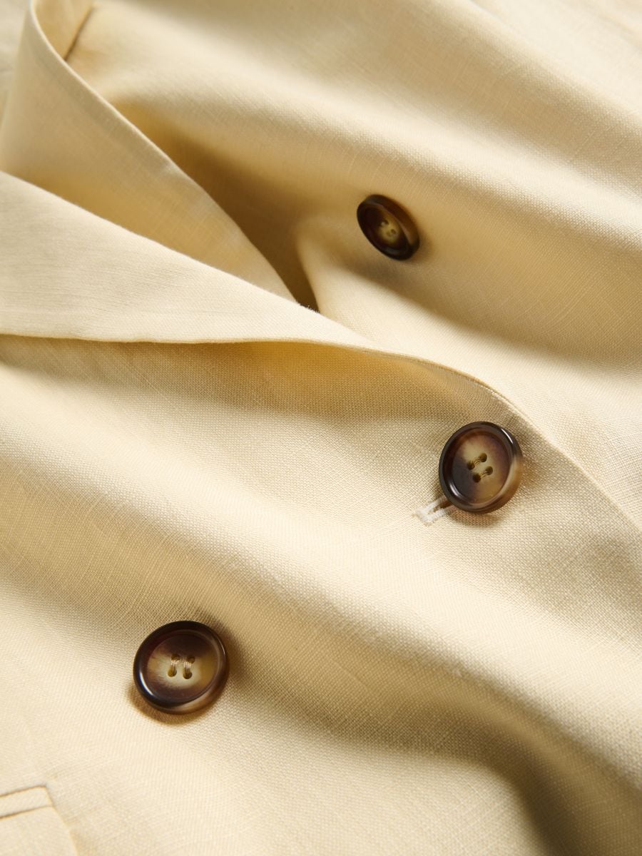 Linen blazer - light yellow - RESERVED - 6