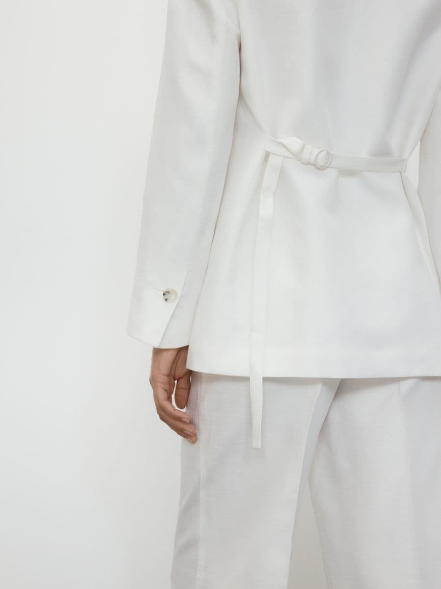LADIES` BLAZER - cream - RESERVED - 5