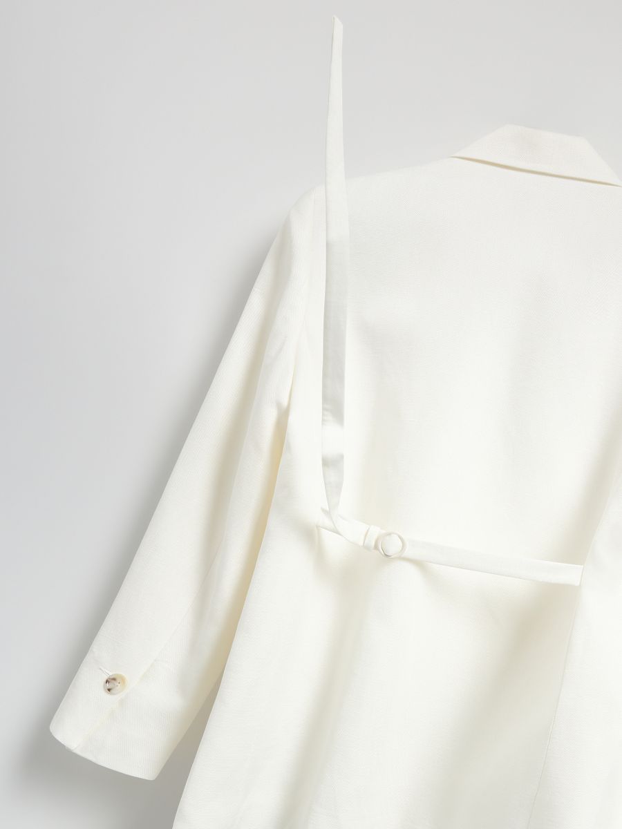 LADIES` BLAZER - cream - RESERVED - 2