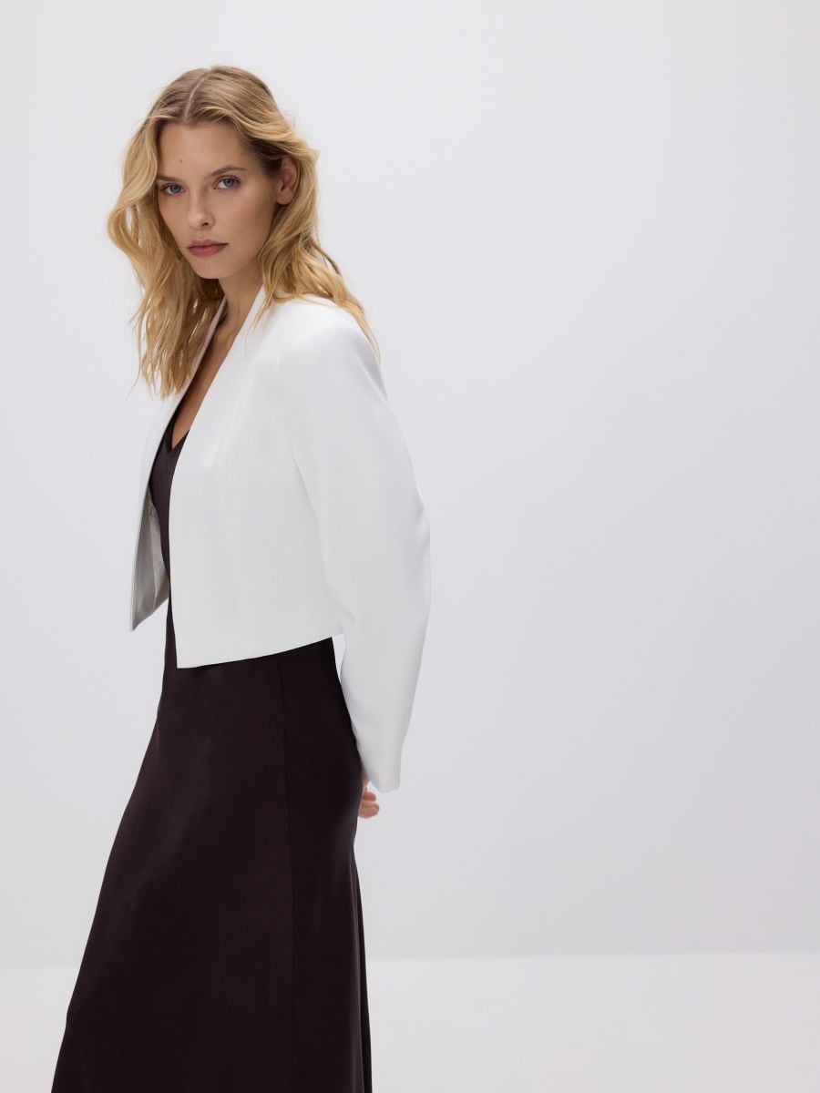 Cropped blazer - white - RESERVED - 3