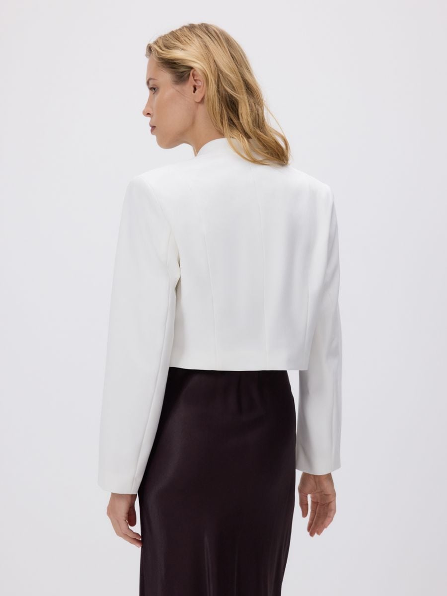 Cropped blazer - white - RESERVED - 4
