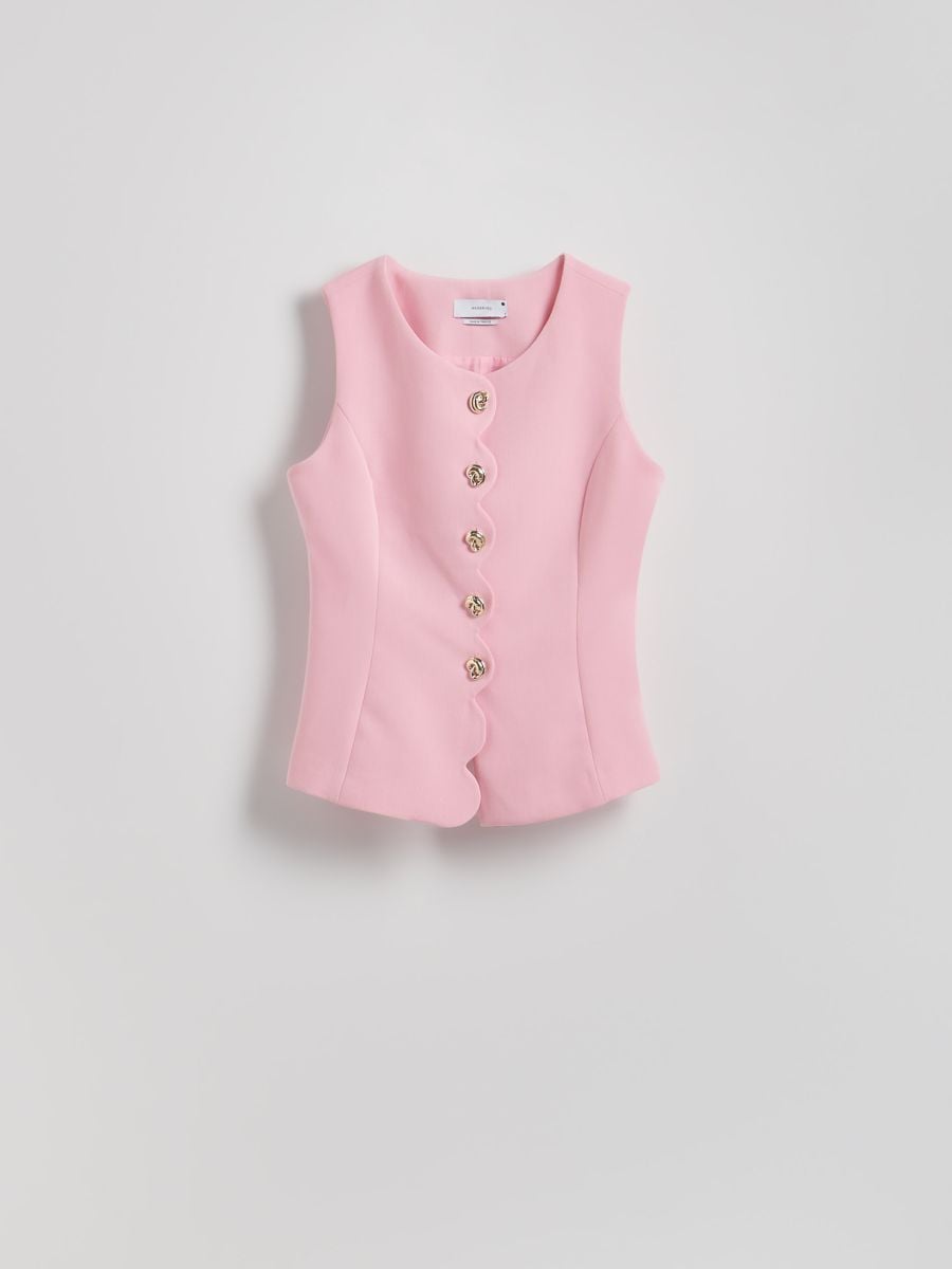 Suit vest - pink - RESERVED - 6