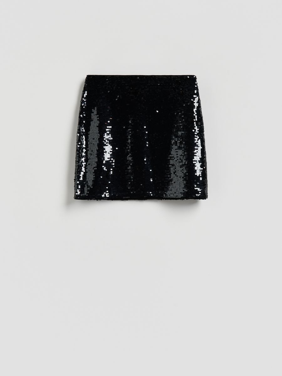 Mini krilo z bleščicami - črna - RESERVED - 5