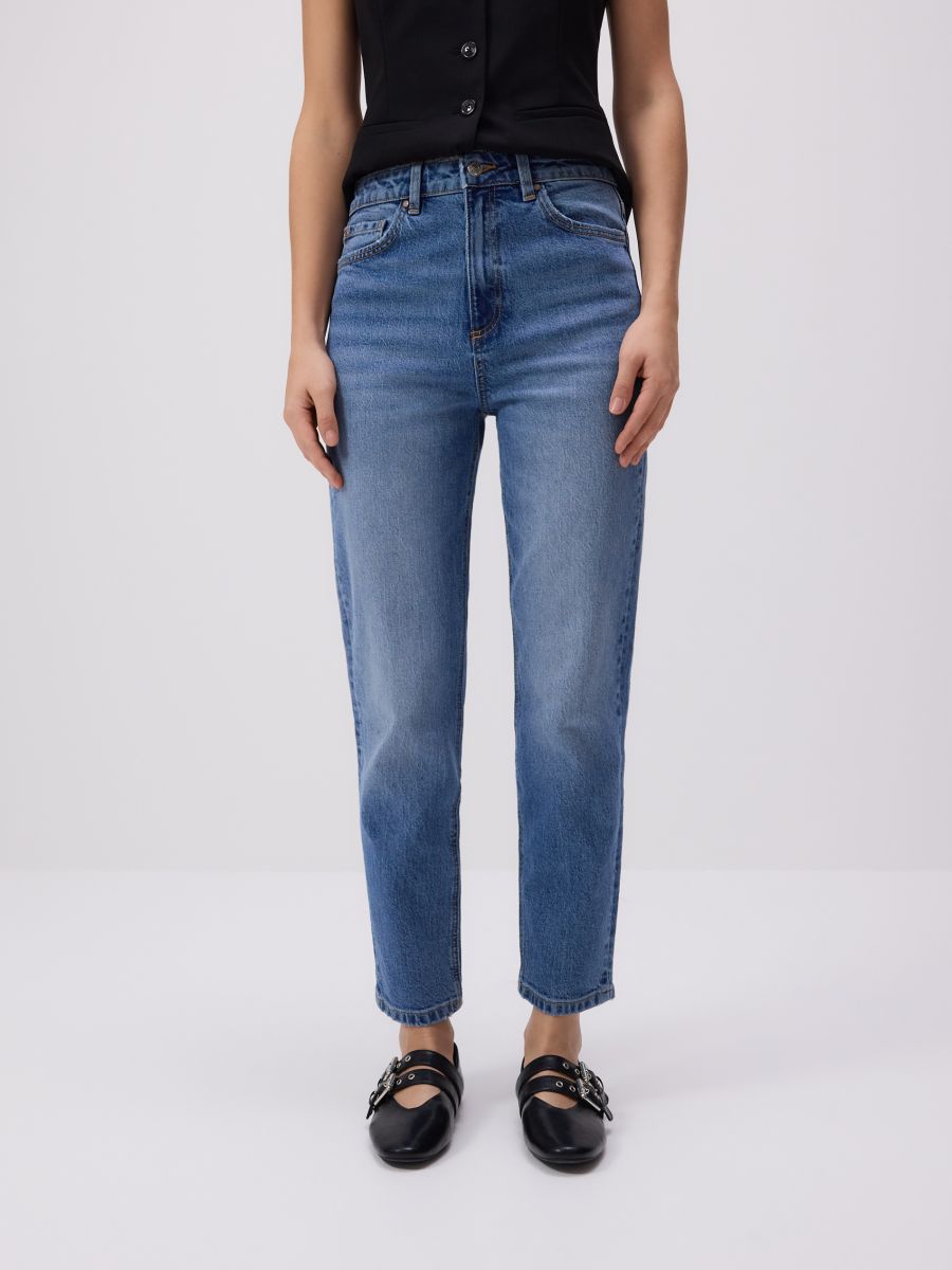 Mom slim fit -farkut - SININEN - RESERVED