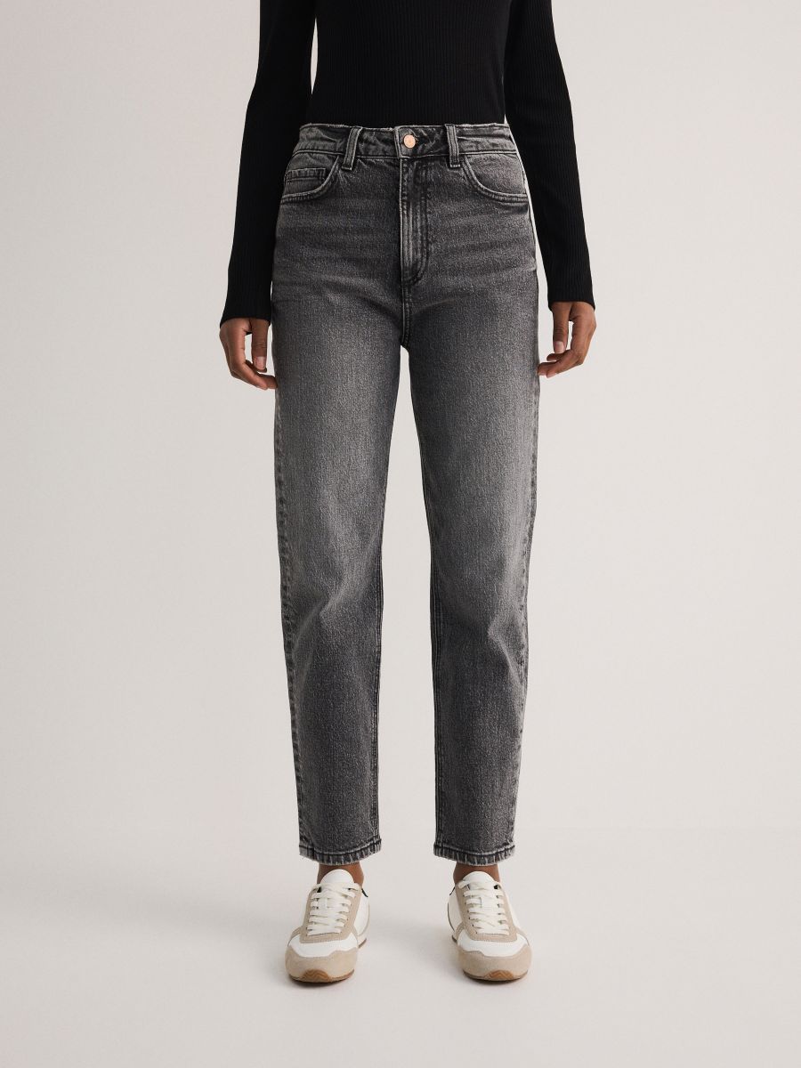 LADIES` JEANS TROUSERS - gris - RESERVED