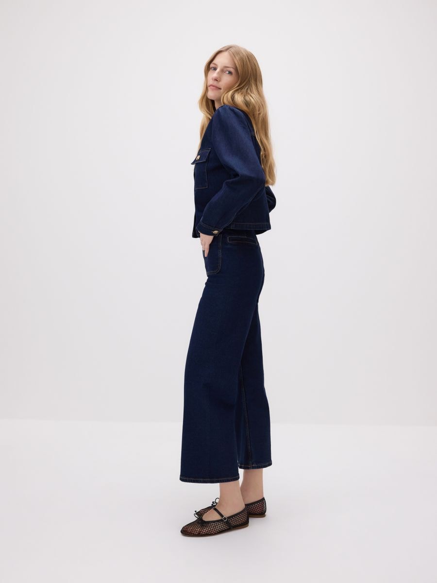 Kavbojke culotte - navy - RESERVED