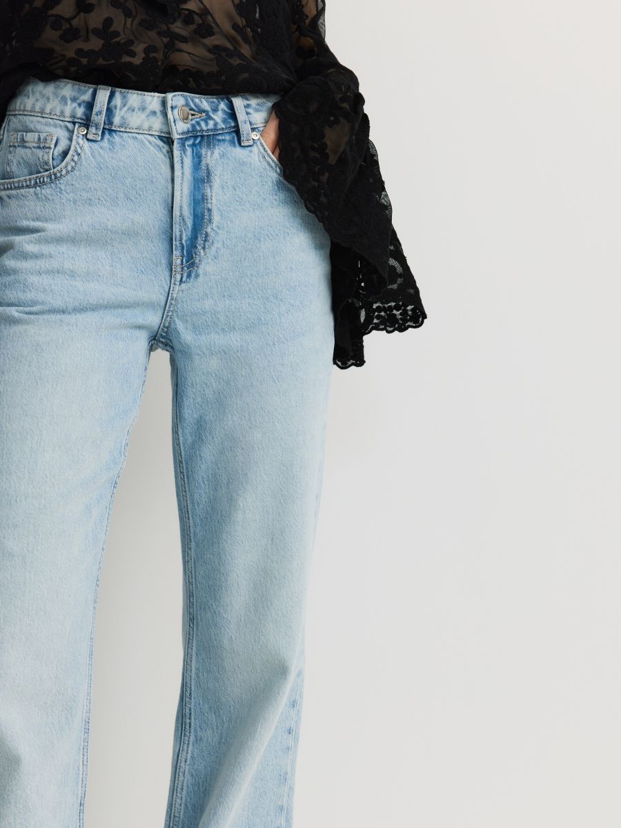 【INCHANT ME】Rain Back Bijo Long Wide Denim INCHANT ME】Rain Back Bijo Long Wide Denim (INCHANT ME