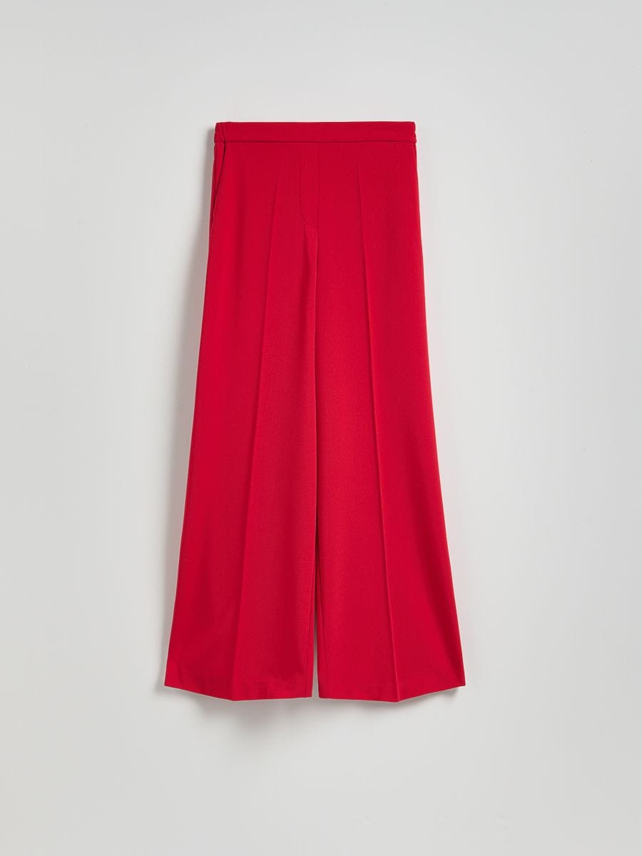 Trousers with pressed crease - red - RESERVED - 5