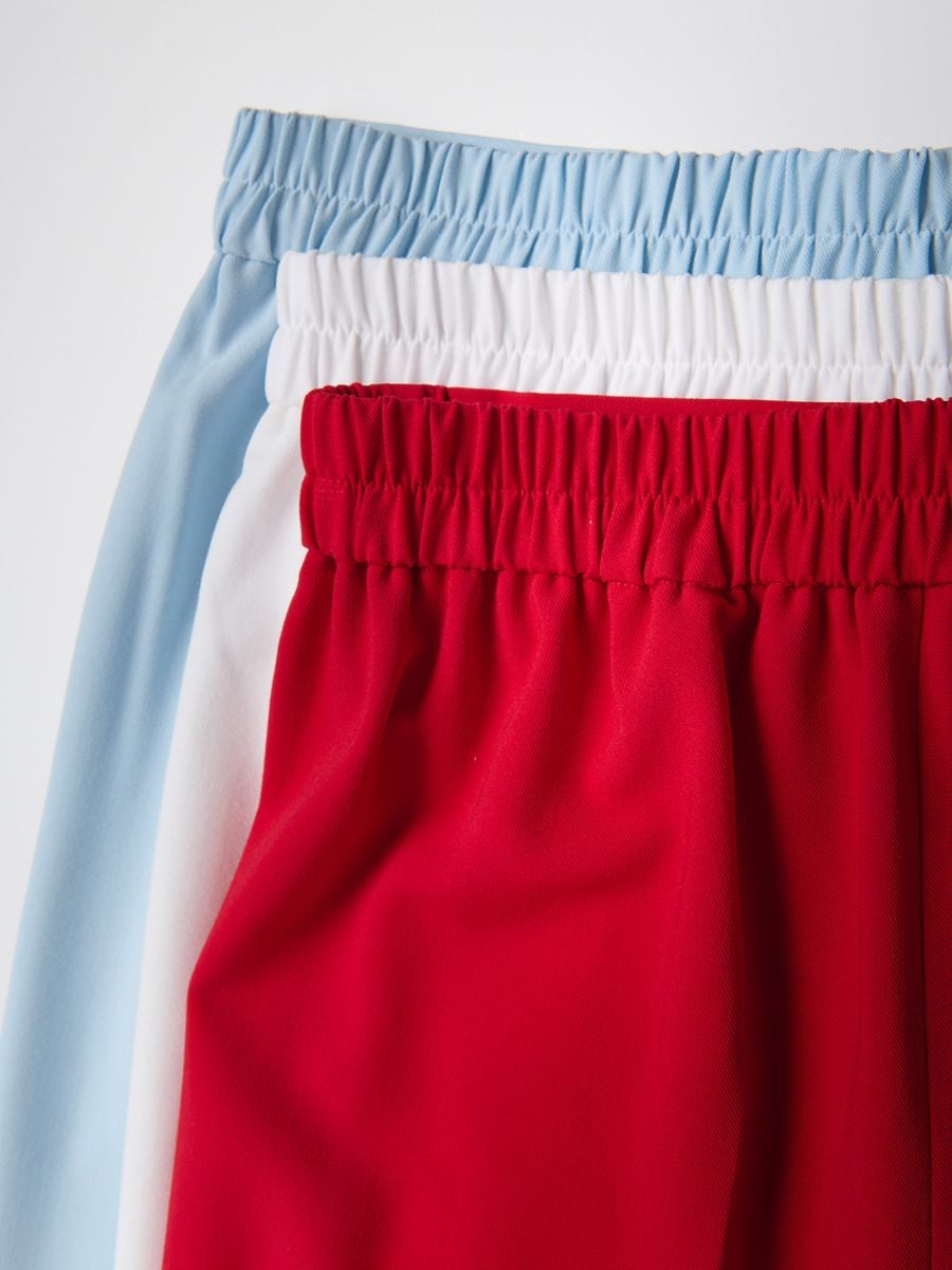 Trousers with pressed crease - red - RESERVED - 6