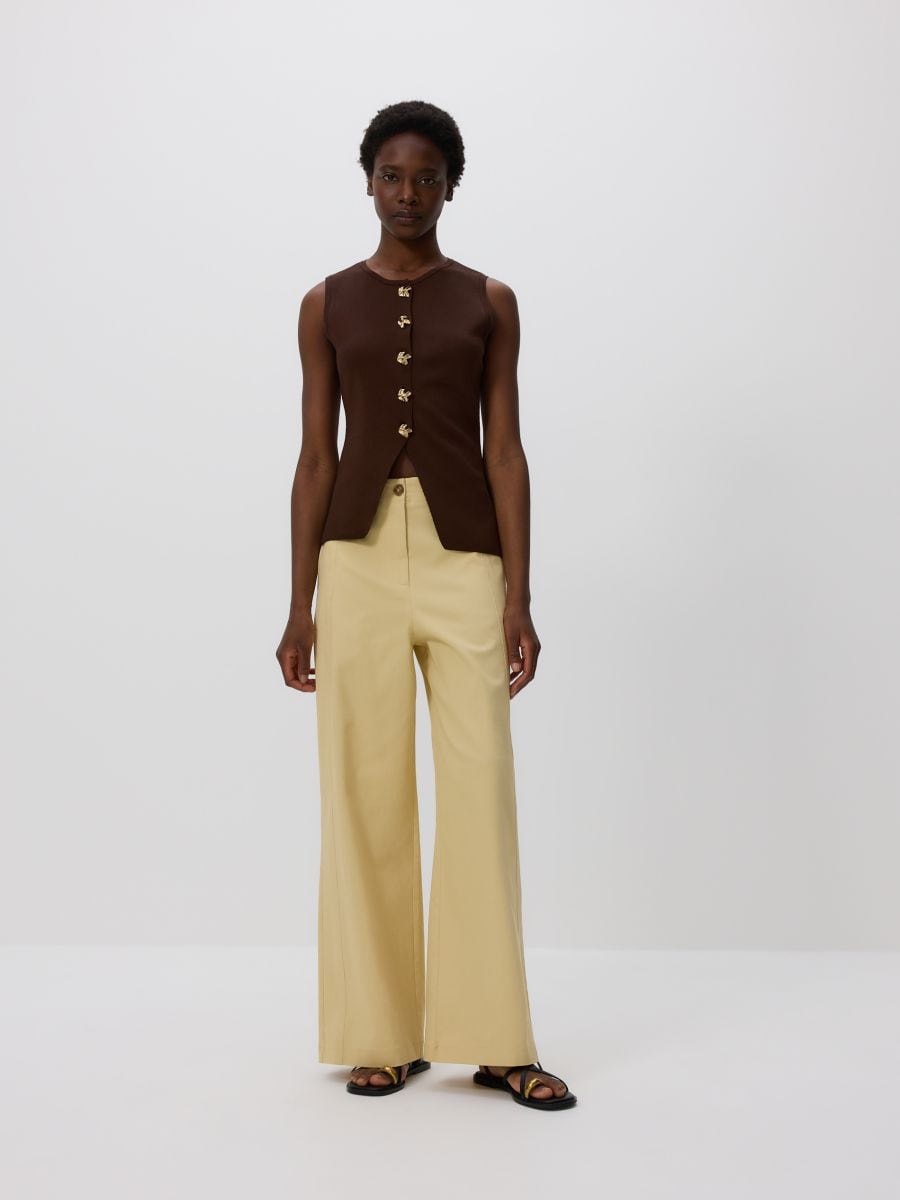 LADIES` TROUSERS - weizen - RESERVED - 4