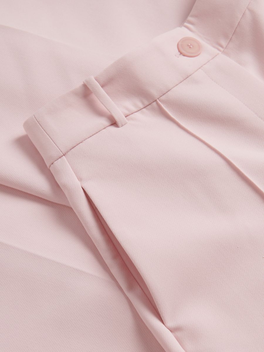Trousers with pressed crease - pastel pink - RESERVED - 2