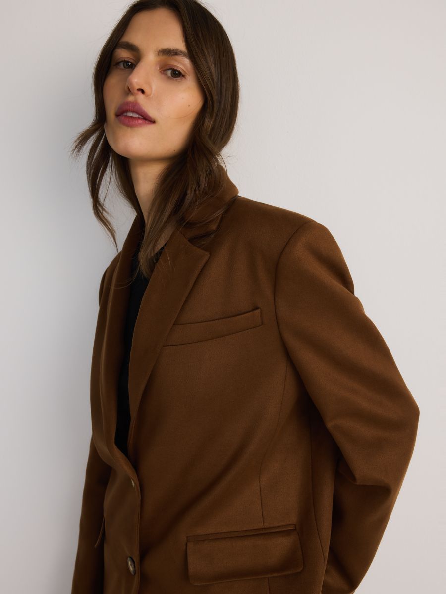 Blazer assertoado simples - CASTANHO DOURADO - RESERVED - 5