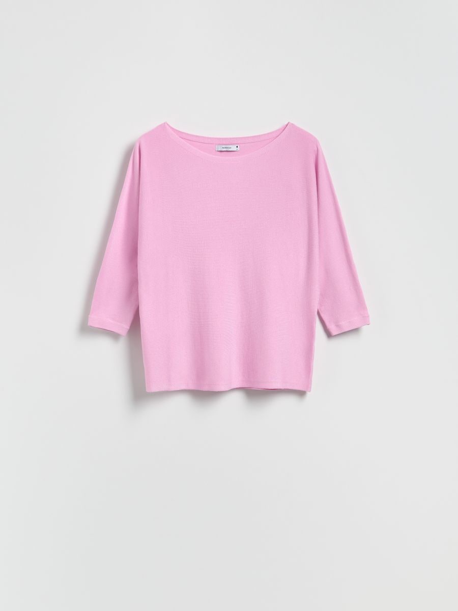 Sweater with viscose blend - pink - RESERVED