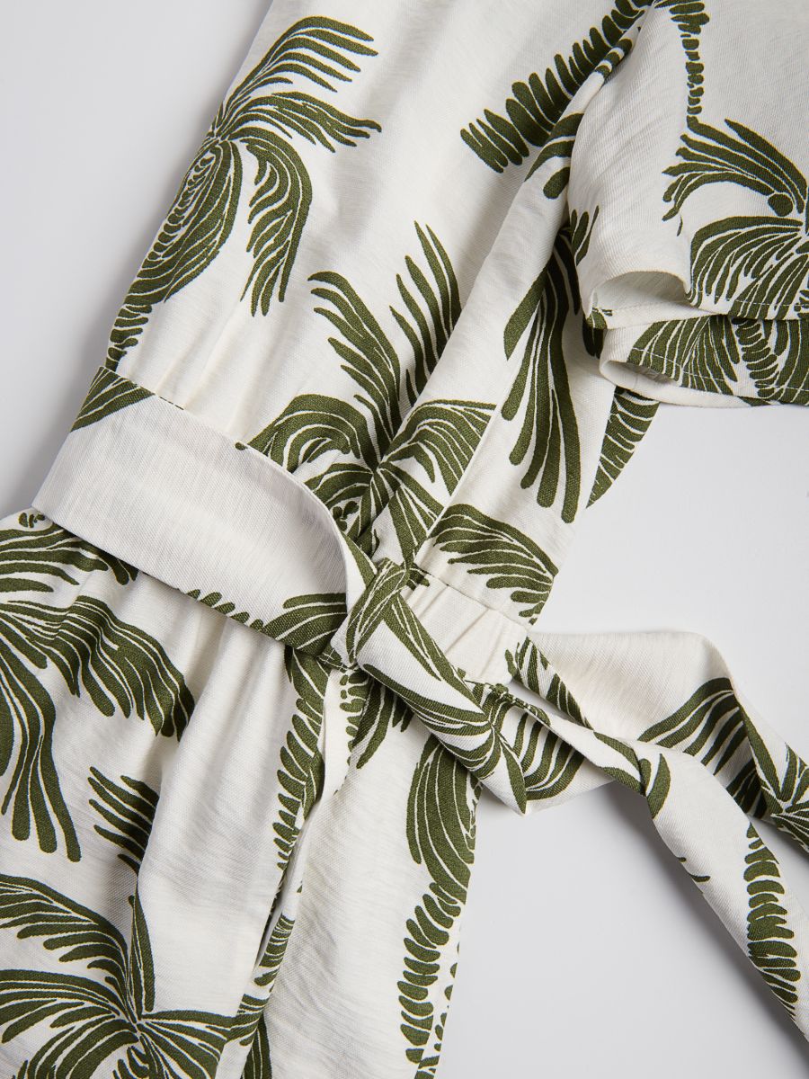 Viscose jumpsuit - multicolor - RESERVED - 7