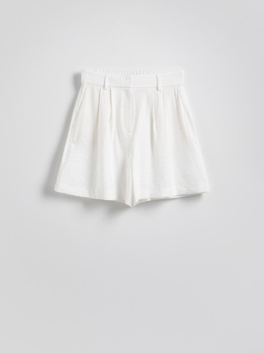 Short met hoog viscosegehalte - CRÈME - RESERVED