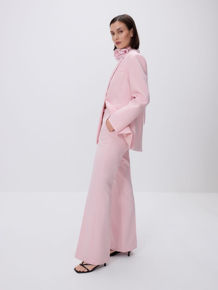 Trousers with pressed crease - pastel pink - RESERVED - 5