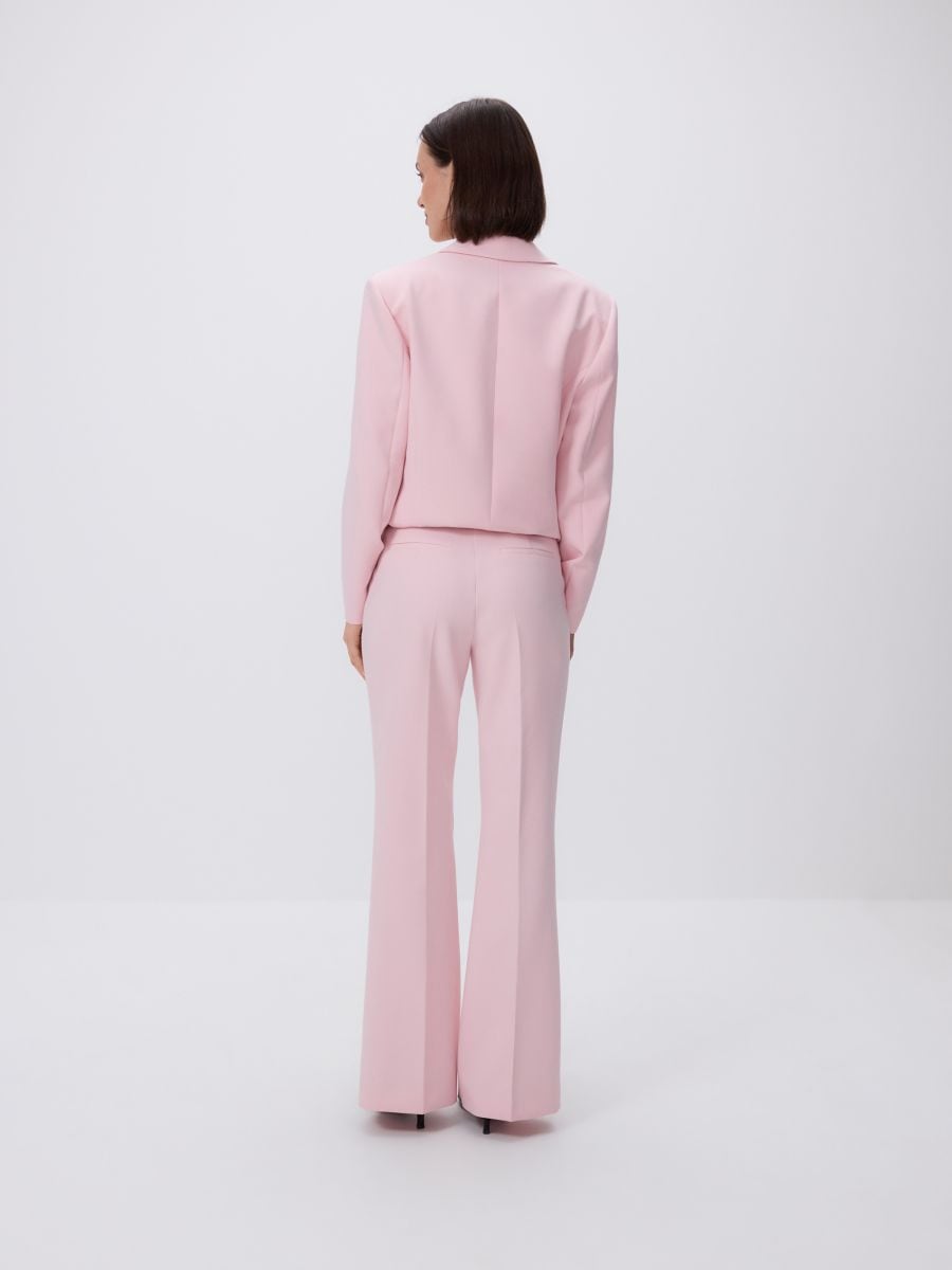 Trousers with pressed crease - pastel pink - RESERVED - 6