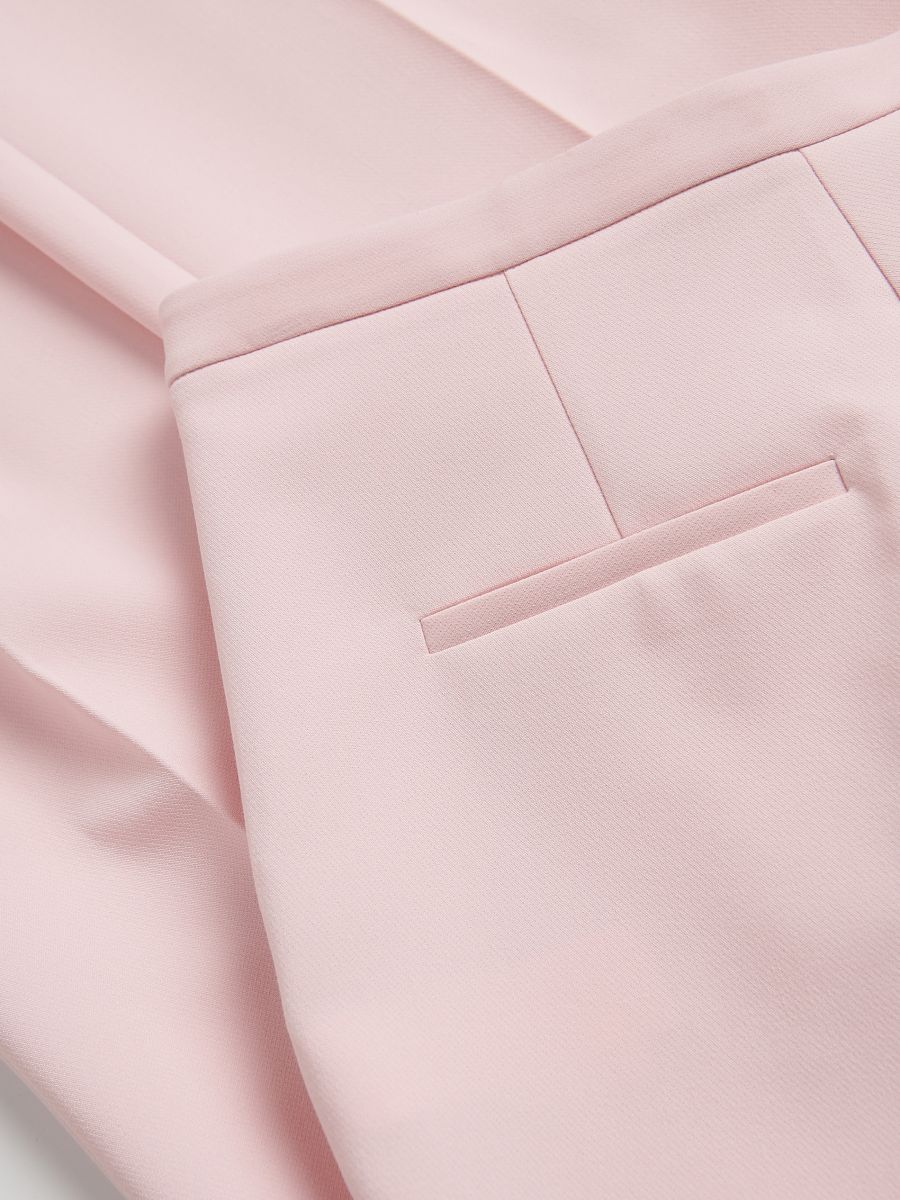 Trousers with pressed crease - pastel pink - RESERVED - 2