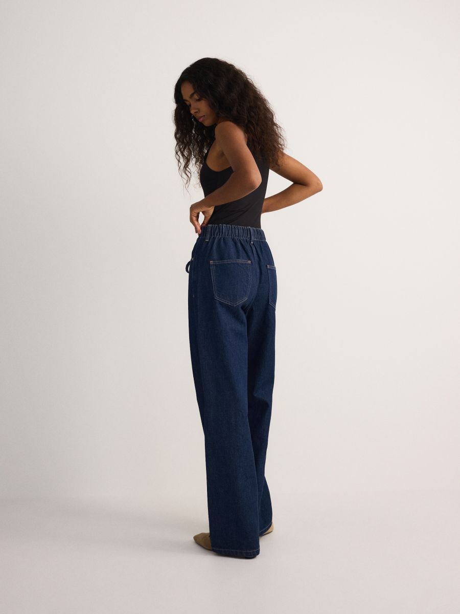【COSYHARU】Urmil Washed Wide Denim Pants Pants - Pants - 코시하루