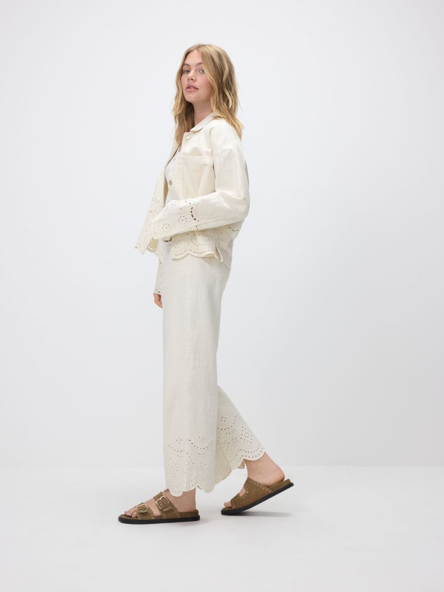 LADIES` JEANS TROUSERS - нюдовий - RESERVED