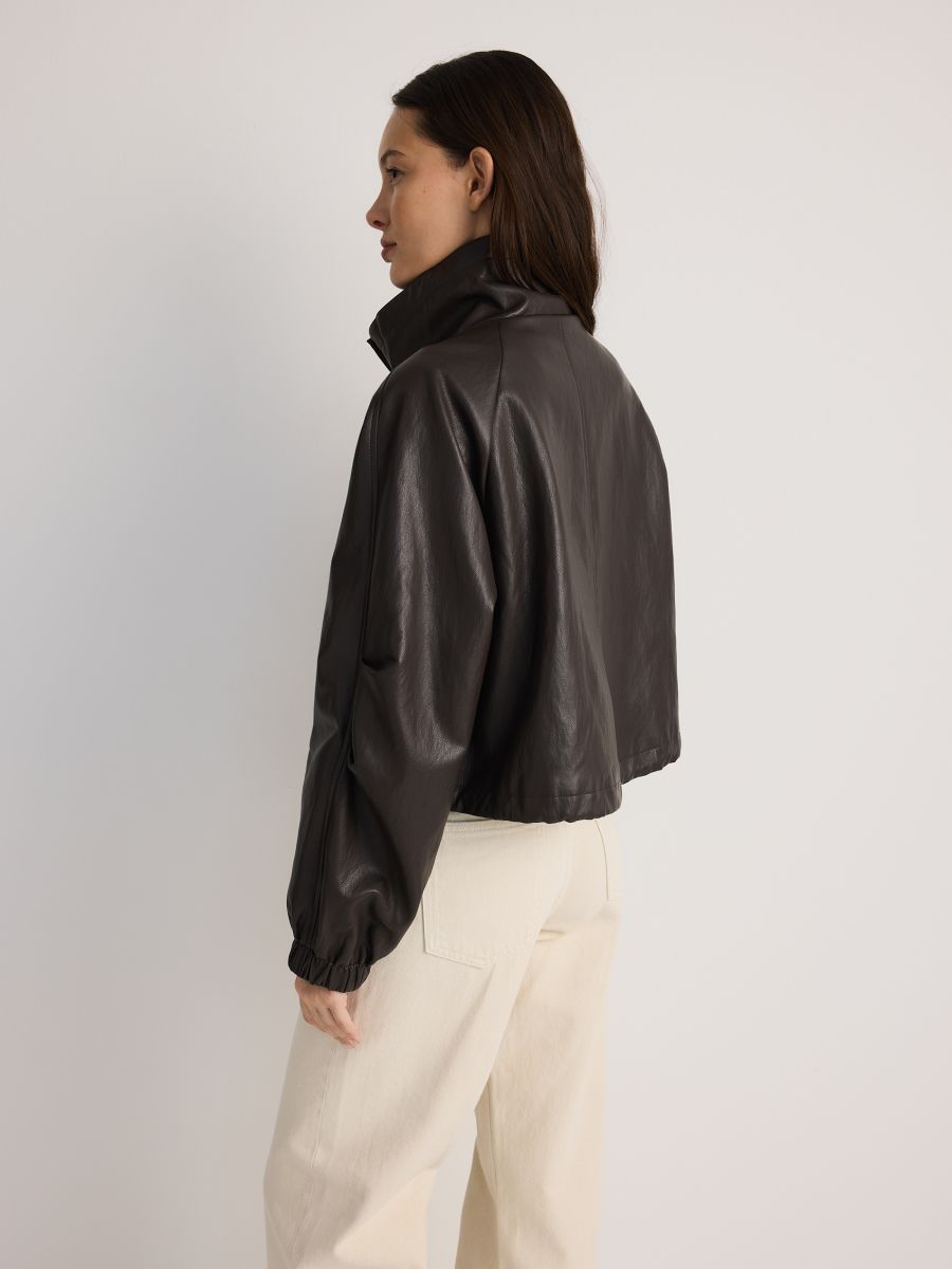 LADIES` OUTER JACKET - ΣΚΟΥΡΟ ΚΑΦΈ - RESERVED - 2