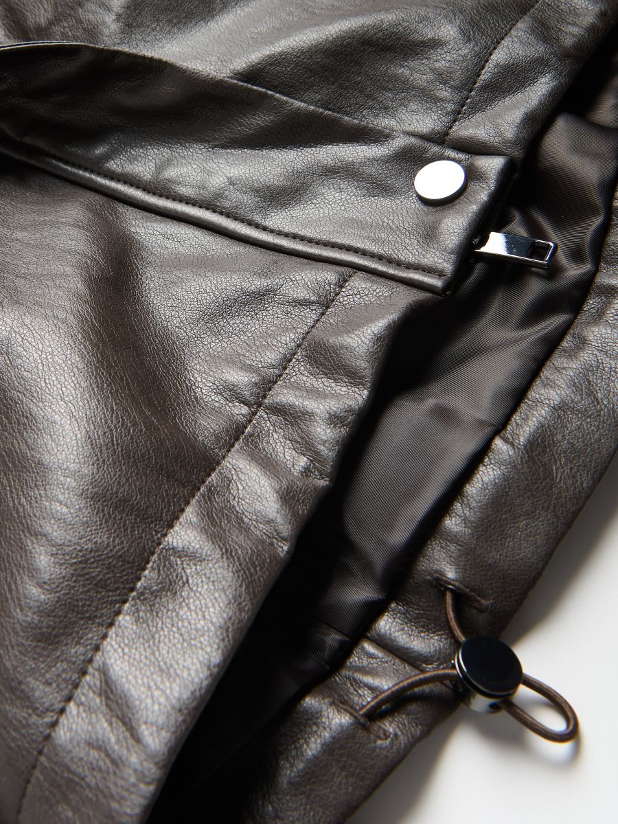LADIES` OUTER JACKET - ΣΚΟΥΡΟ ΚΑΦΈ - RESERVED - 7