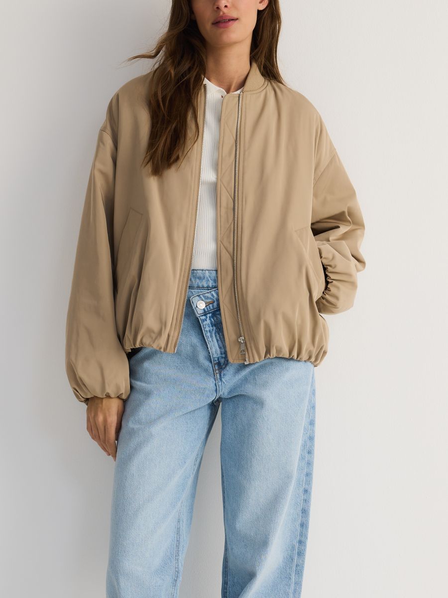 LADIES` OUTER JACKET - beige - RESERVED - 5