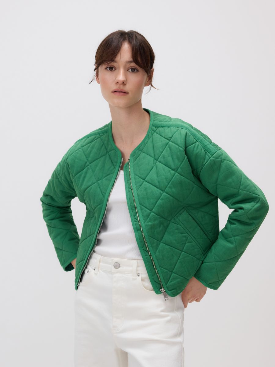 Quilted jacket - fresh green - RESERVED