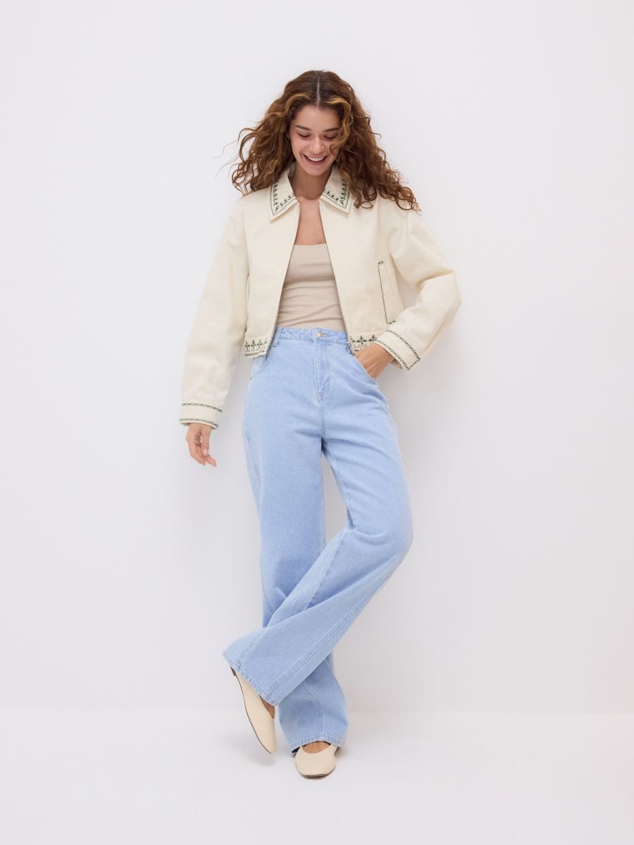 LADIES` JACKET - cream - RESERVED - 3