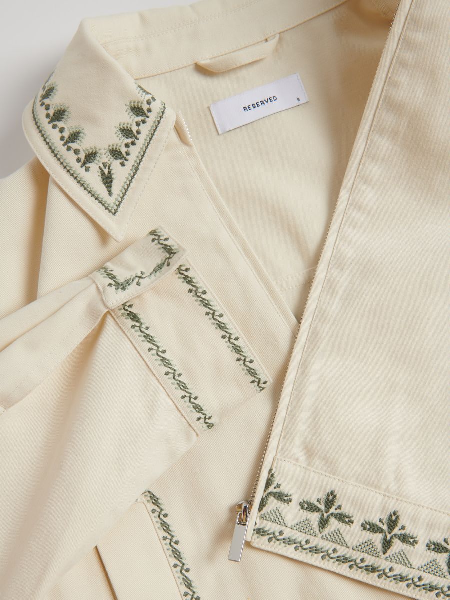LADIES` JACKET - cream - RESERVED - 7