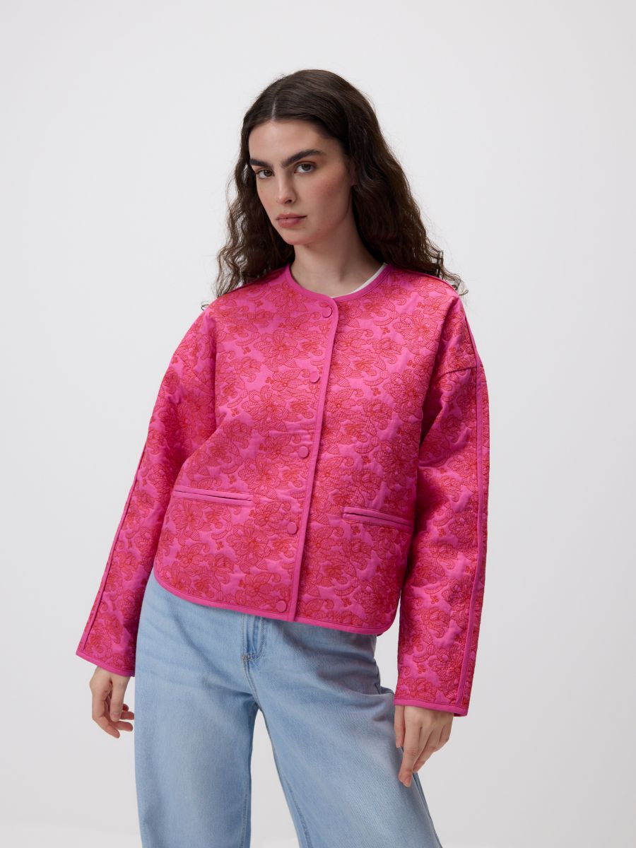 Patterned jacket - hot pink - RESERVED - 5