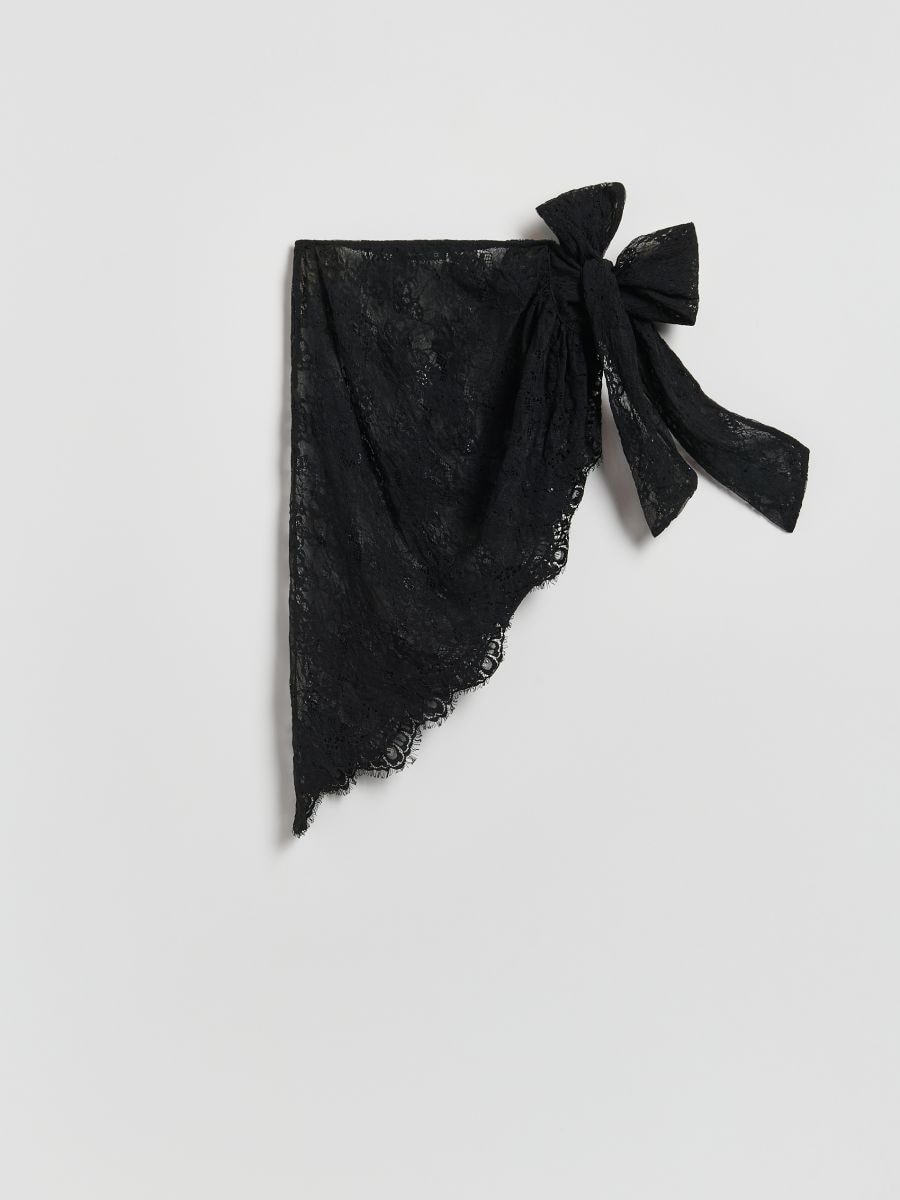 Csipkés mini szoknya - fekete - RESERVED