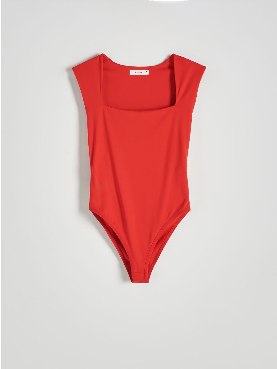 Plain bodysuit - red - RESERVED - 5