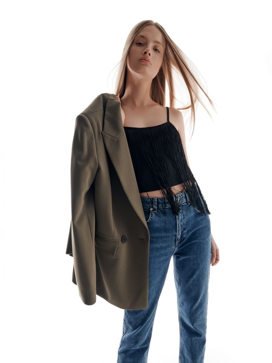 Fringe top - black - RESERVED - 4