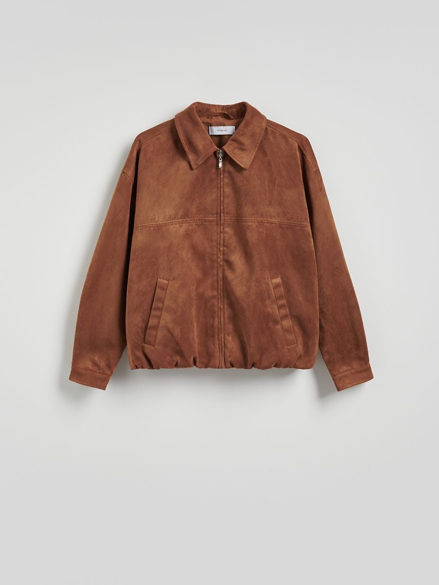 LADIES` OUTER JACKET - golden brown - RESERVED