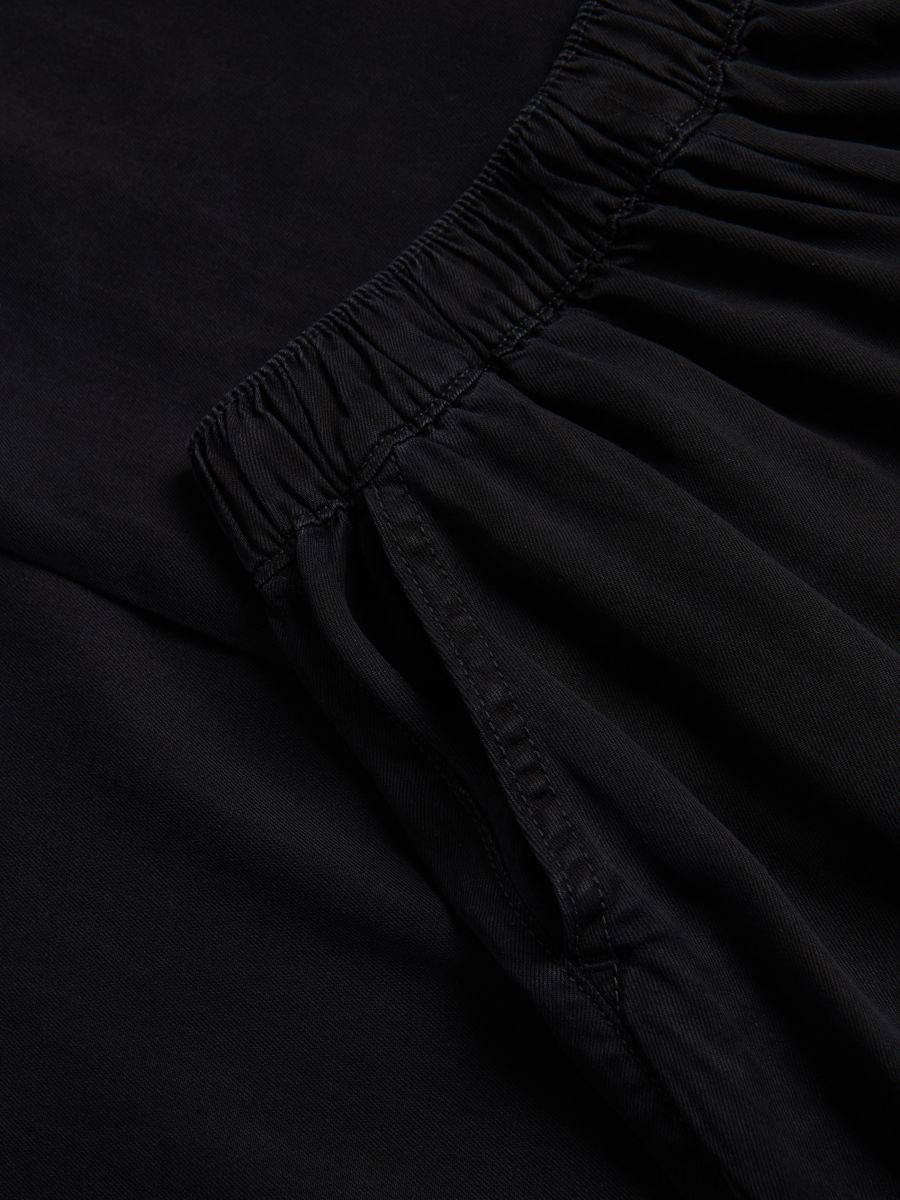 Wide-leg lyocell trousers - grey - RESERVED - 8