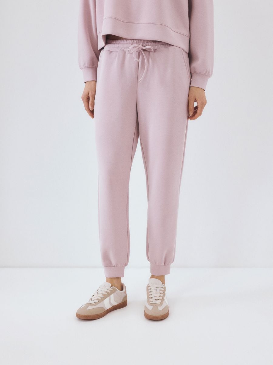 LADIES` TROUSERS - pastel pink - RESERVED - 4