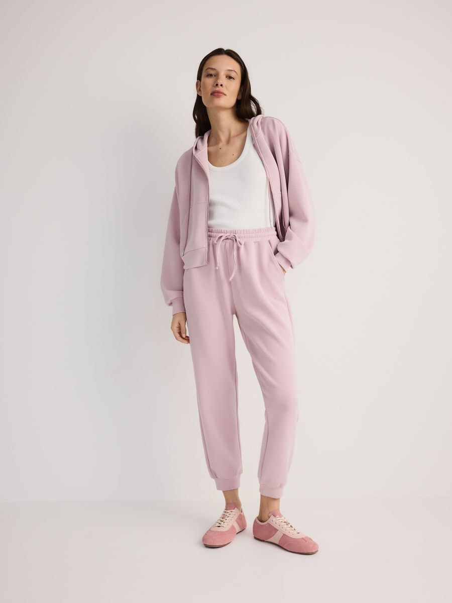 LADIES` TROUSERS - pastel pink - RESERVED - 2