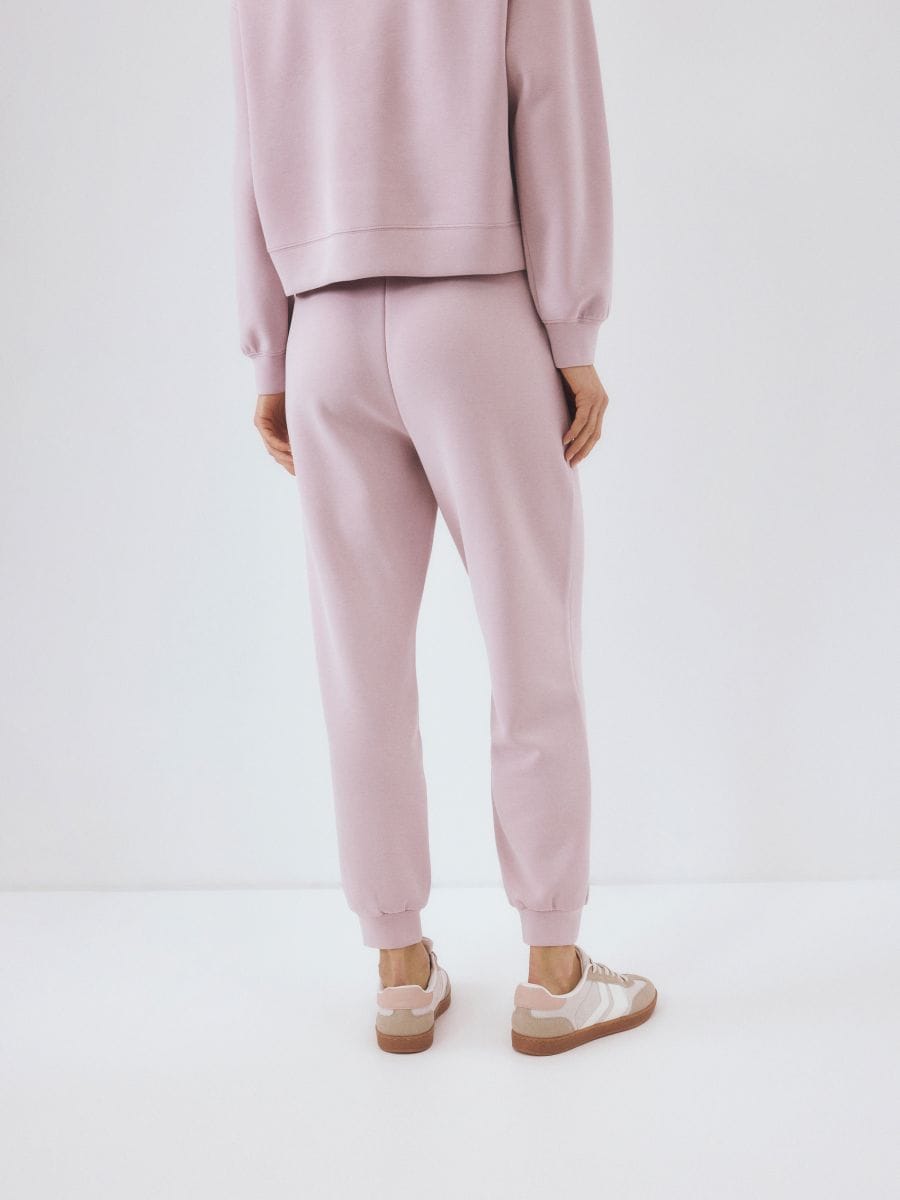 LADIES` TROUSERS - pastel pink - RESERVED - 6