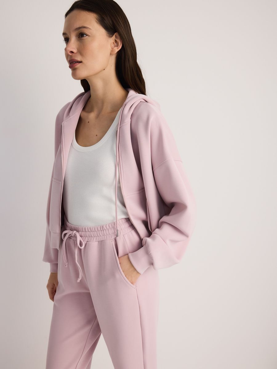 LADIES` TROUSERS - pastel pink - RESERVED - 5