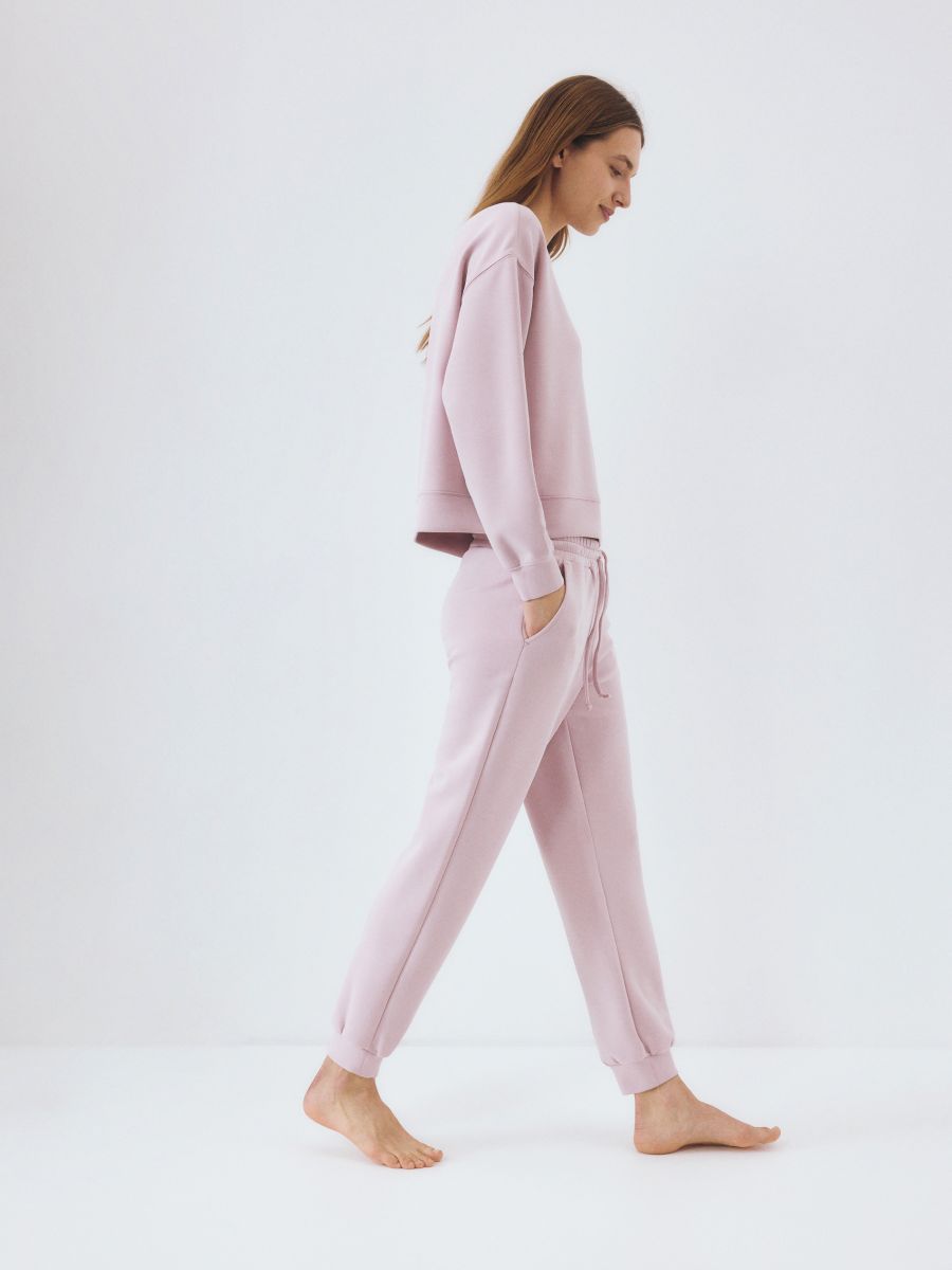 LADIES` TROUSERS - pastel pink - RESERVED - 2
