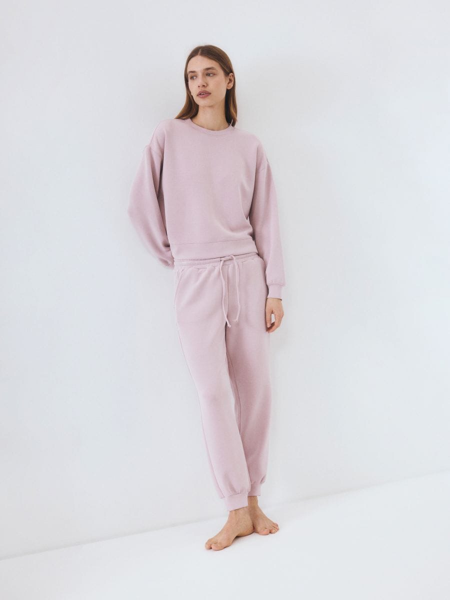 LADIES` TROUSERS - pastel pink - RESERVED - 5
